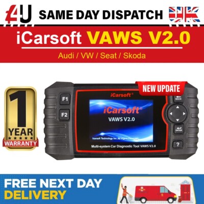ICARSOFT VAWS 2.0 - FOR AUDI VW SEAT SKODA PROFESSIONAL DIAGNOSTIC TOOL  2024