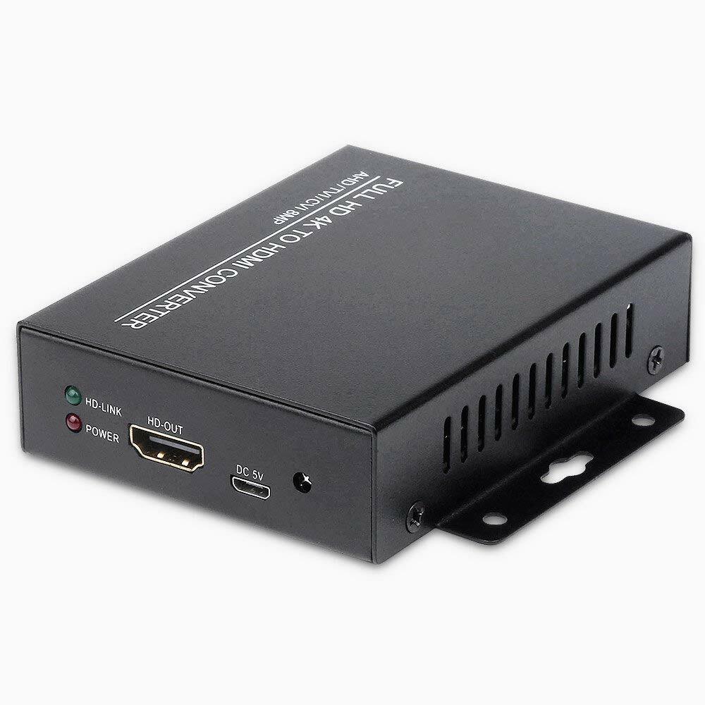 4 in 1 TVI/CVI/AHD to HDMI Video Adapter 8MP BNC 4K 1080P For CCTV