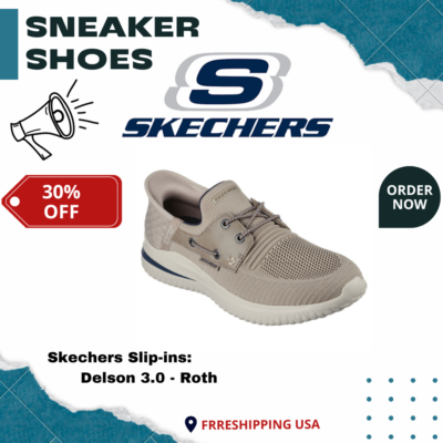 Skechers Men's Shoes Slip-ins Delson 3.0- Roth, MEDIUM/ WIDE WIDTH, SHIP  FROM US | eBay