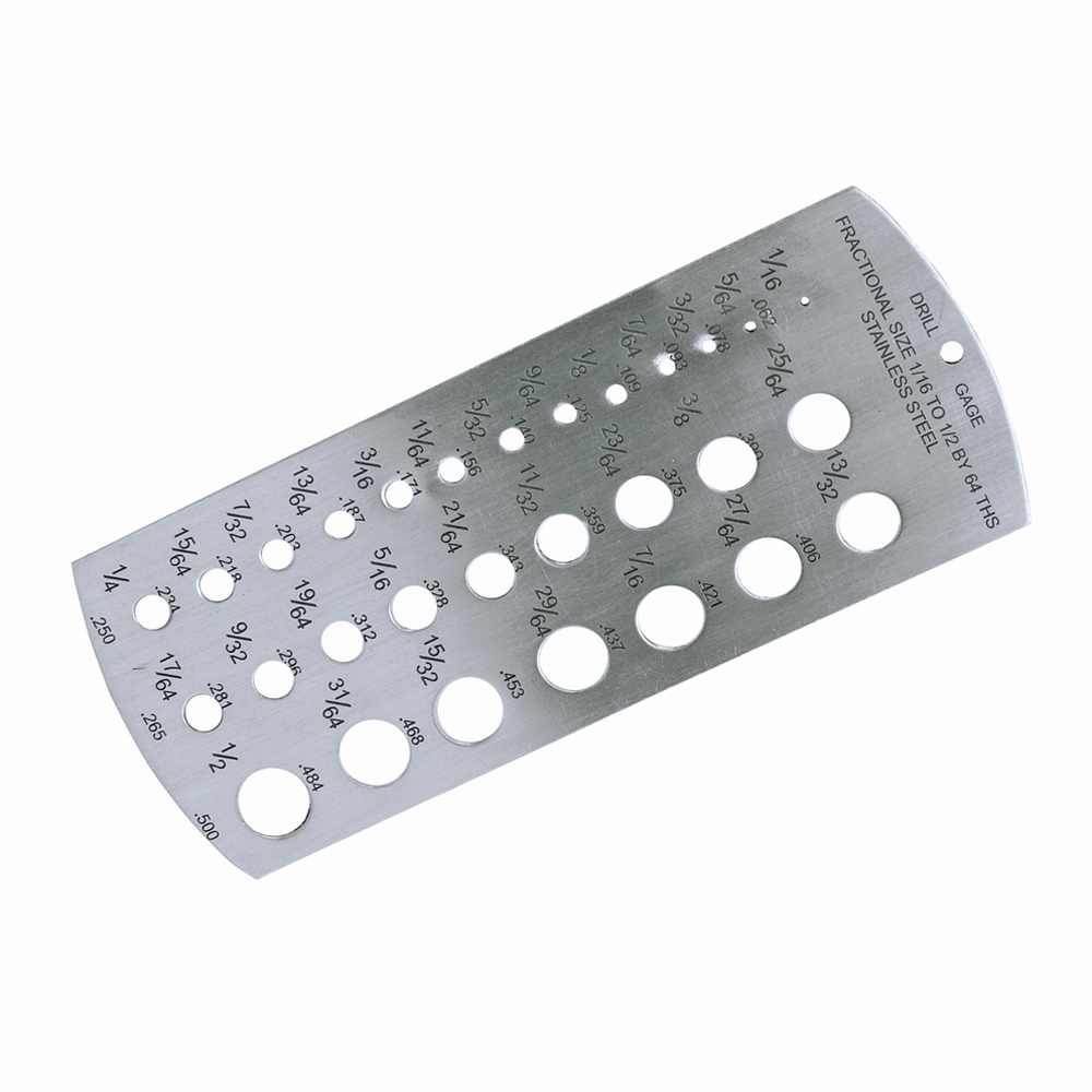 Silverline Drill Gauge, Metric or Imperial You Choose, Measures Twist