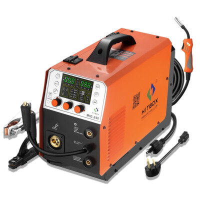 4 in 1 MIG Welder Aluminium Welding Machine MMA MIG TIG Gas/Gasless Welder 250A