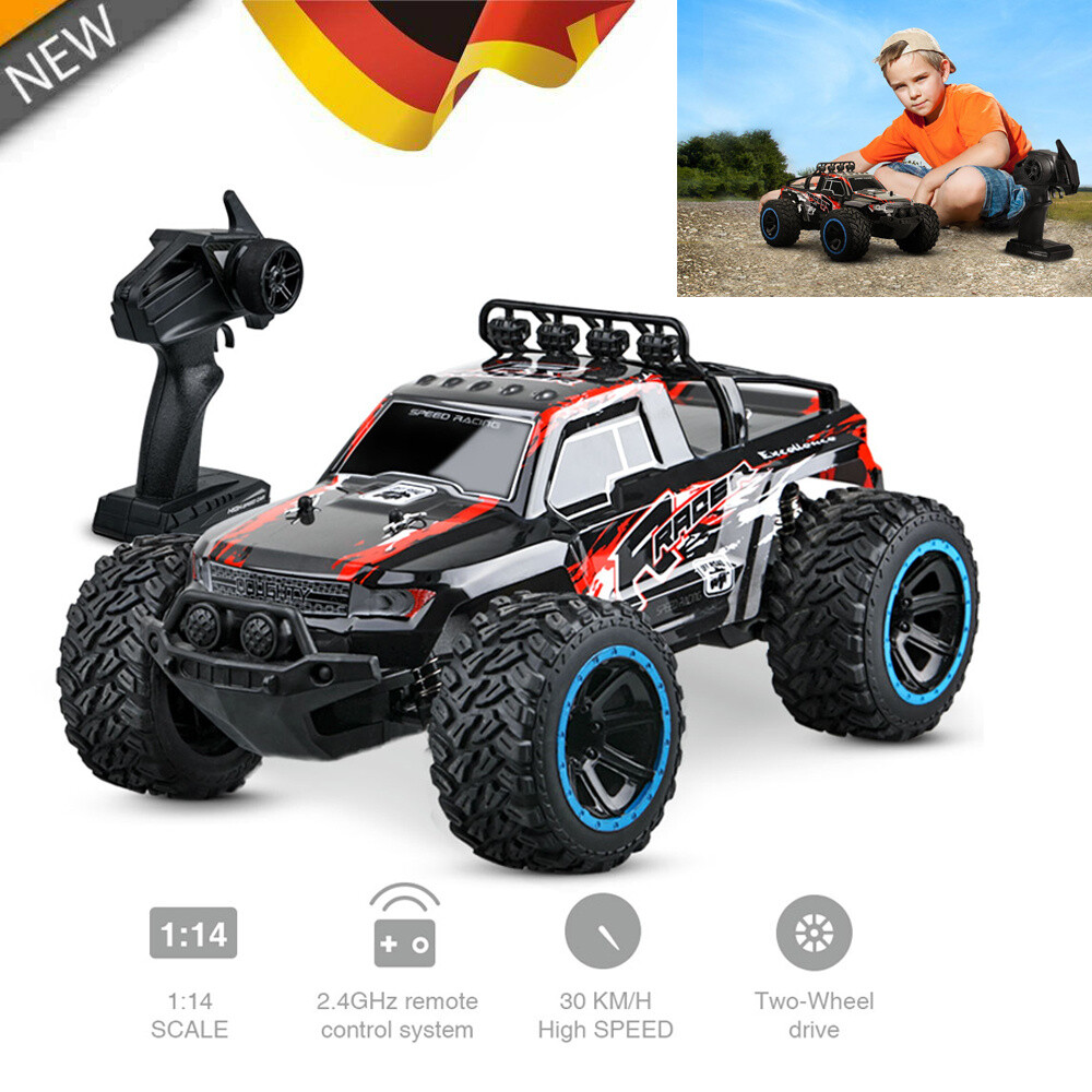Rc Ferngesteuertes Auto Monstertruck Truck Mit Usb Ladekabel Kinder Spielzeug De Ebay