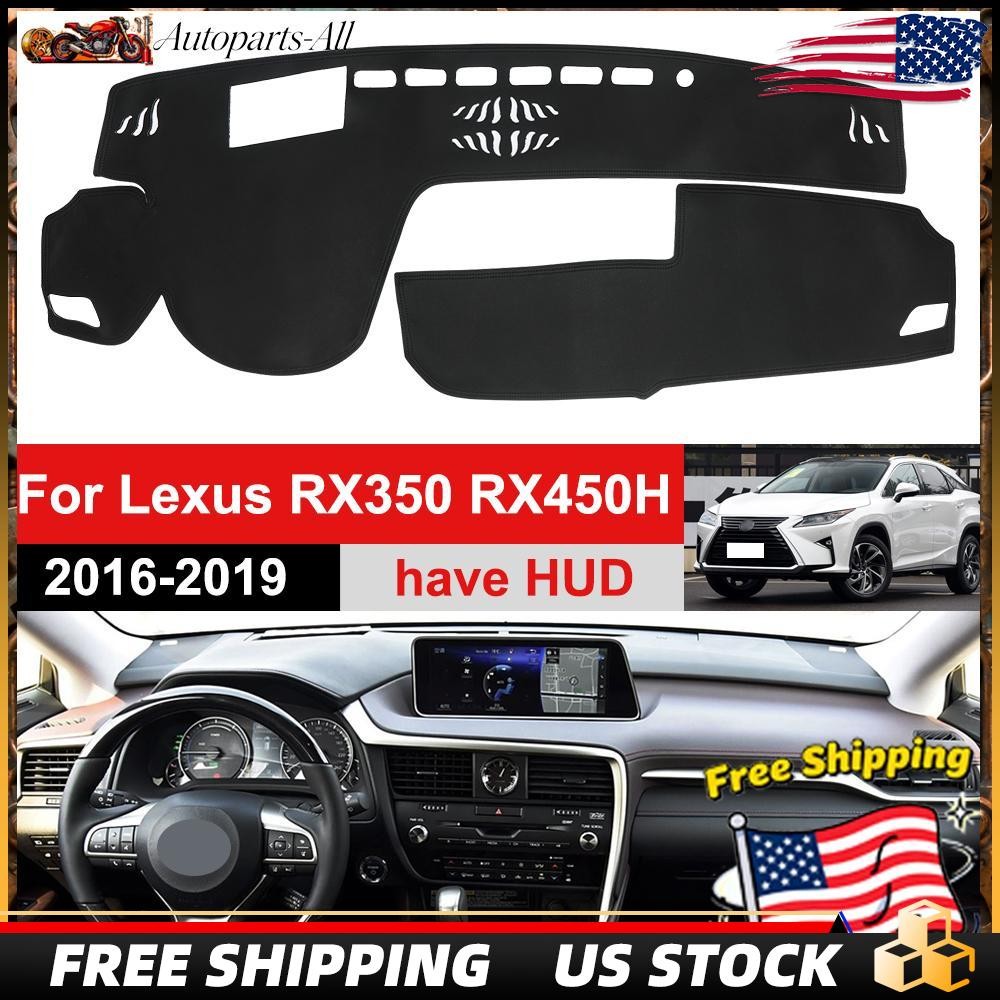 HUD Dash Mat Leather Dashboard Cover Pad BLACK For 2017 LEXUS RX350L RX450H New