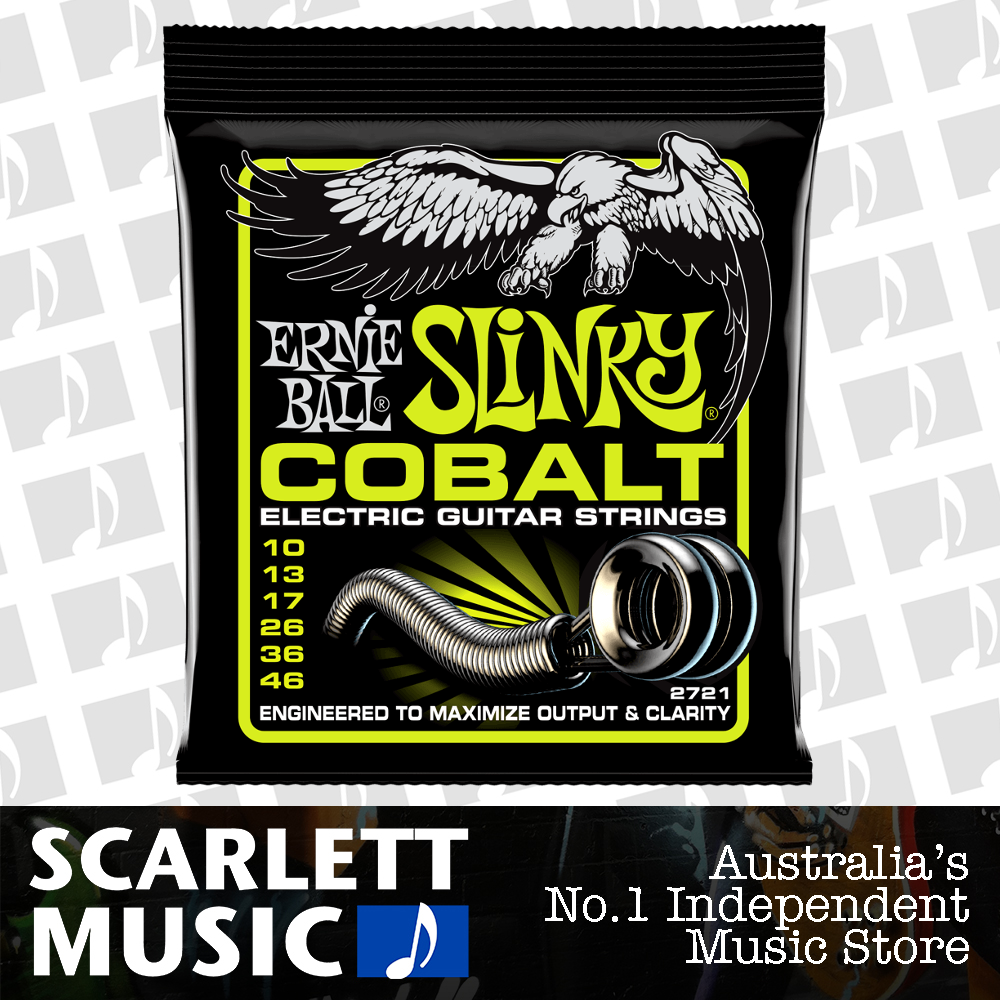 Ernie Ball Regular Slinky Cobalt Electric Guitar Strings 10 46 ( 2721