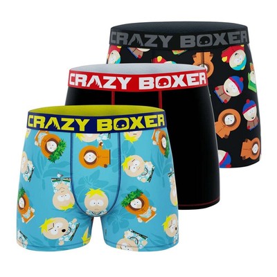 

Мужские трусы CRAZY BOXER South Park, 3 шт., размер , спортивные, повседневные, CBSOU0105X3A5, Черный, CRAZY BOXER South Park Briefs 3Pk