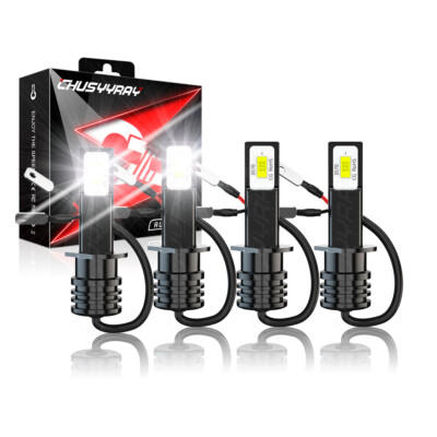4x H1 For Honda Prelude 1997-2000 2001 LED Headlight High Low Beam 6000K Bulbs