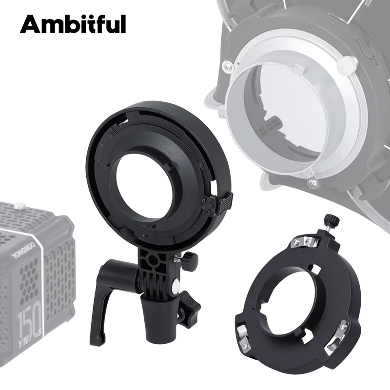 MB01 MB02 Mini Mount to Bowens Mount Adapter Quick Set-up for YONGNUO YN150 IFOO