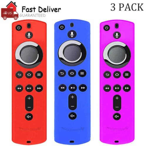 3 pack Silicone Cover For Amazon Fire TV Stick 4K Firestick Remote Cover 2nd