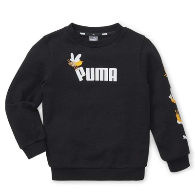 

Толстовка Puma Small World с круглым вырезом для мальчиков, размер  67013101, Черный, Puma Small World Crew Neck Sweatshirt Youth