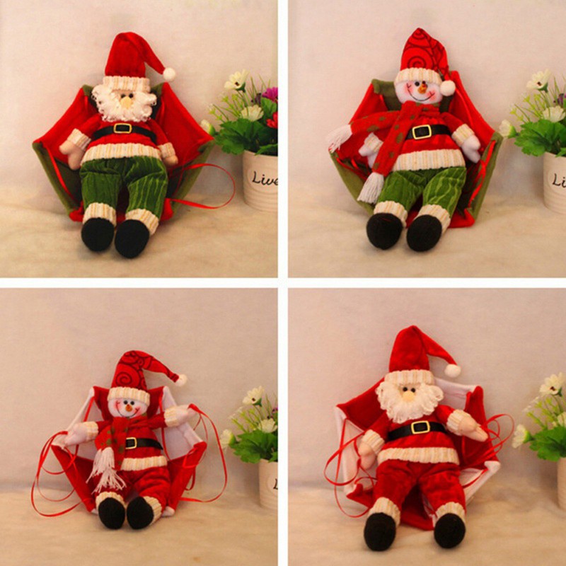 Doll Ceiling Hanging Christmas Ornaments Xmas Decor Parachute