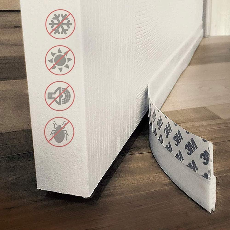Under Door Draft Stopper, 39" Under Door Seal for Exterior/Interior Doors Door S