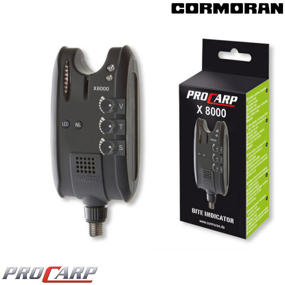 Cormoran Pro Carp X-8000 Elektronischer Bissanzeiger Multicolor Bite Alarm