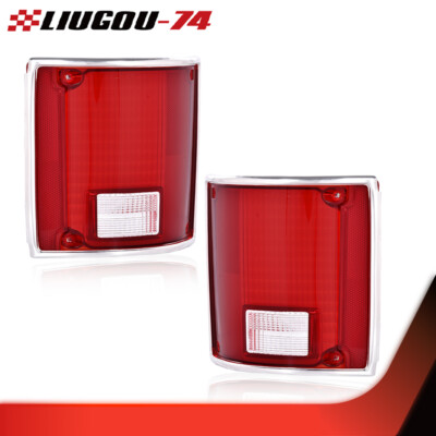 Fit For 75-86 Chevrolet C10 Tail Lights Lamps Lens Driver and Passenger Side 2Pc