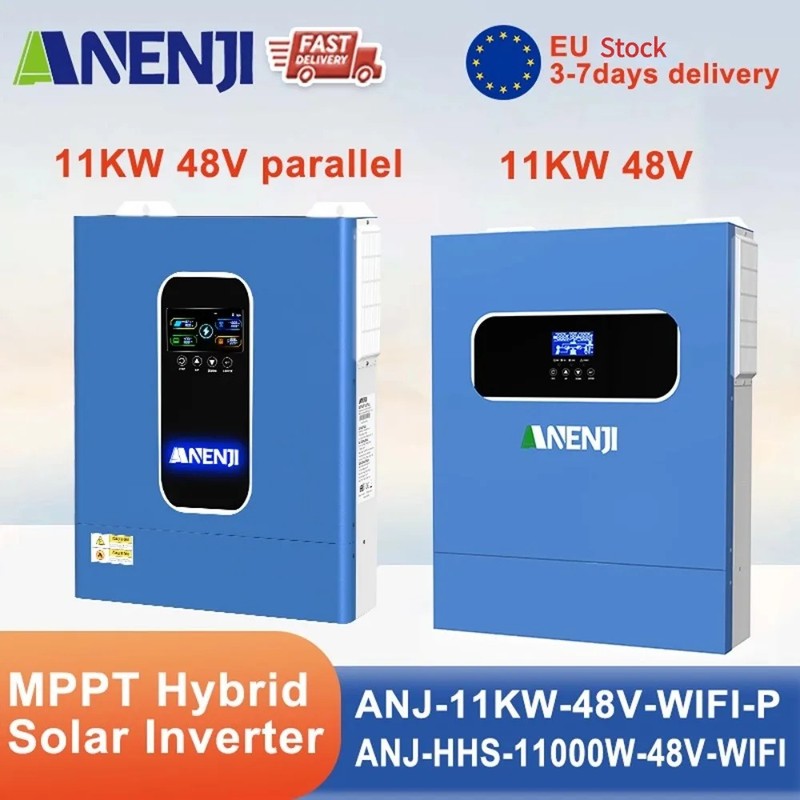 11KW 48V MPPT Hybrid Solar Inverter 2 MPPT Dual PV Input 230VAC On/Off Grid Sola