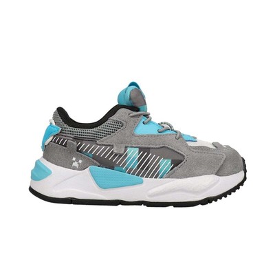 Puma RsZ Minecraft Ac Lace Up Infant Boy Серые кроссовки Повседневная обувь 385652-02