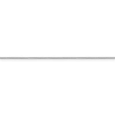 Pre-owned Superdealsforeverything Real 14kt White Gold .8mm Round Snake Chain; 18 Inch; Lobster Clasp