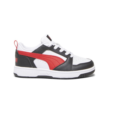 Puma Rebound V6 Lo Белые кроссовки на шнуровке для мальчиков Повседневная обувь 39383404