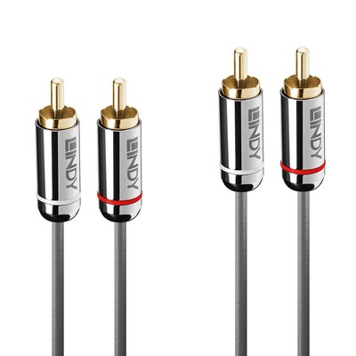 LINDY Audiokabel Dual Phono 3.5mm Cromo line 10m NEW