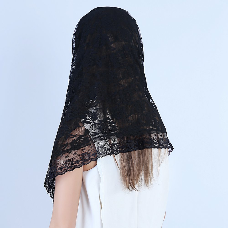 Lace Mantilla Catholic Veil Church Veil Chapel Veil Head Covering Latin Mass