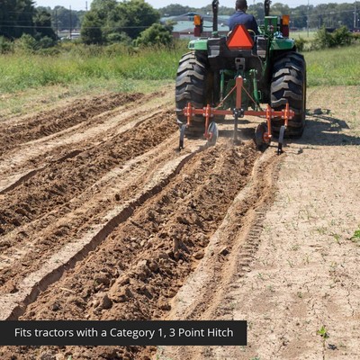 Titan Attachments Orange 60" Adjustable Disc Bedder, Category 1, 3 Point QH1