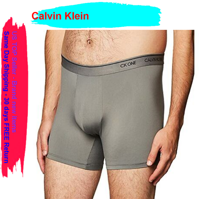 Calvin Klein Men's Underwear CK One Micro Boxer Briefs, Grey Sky