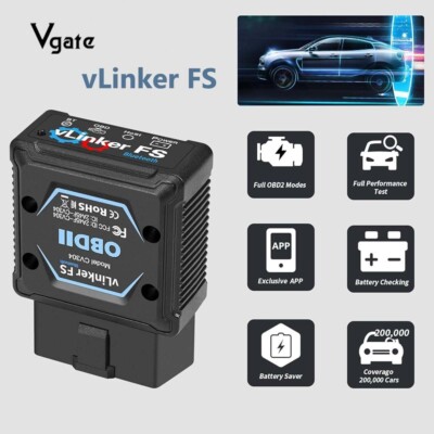 Vgate vLinker FS Bluetooth3.0 OBD2 Diagnostic Scanner for iOS, Android, Windows