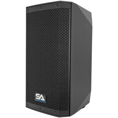 Pair of Powered 10" 700 Watt PA DJ Speakers Bluetooth, DSP, Mixer & Class D Amp