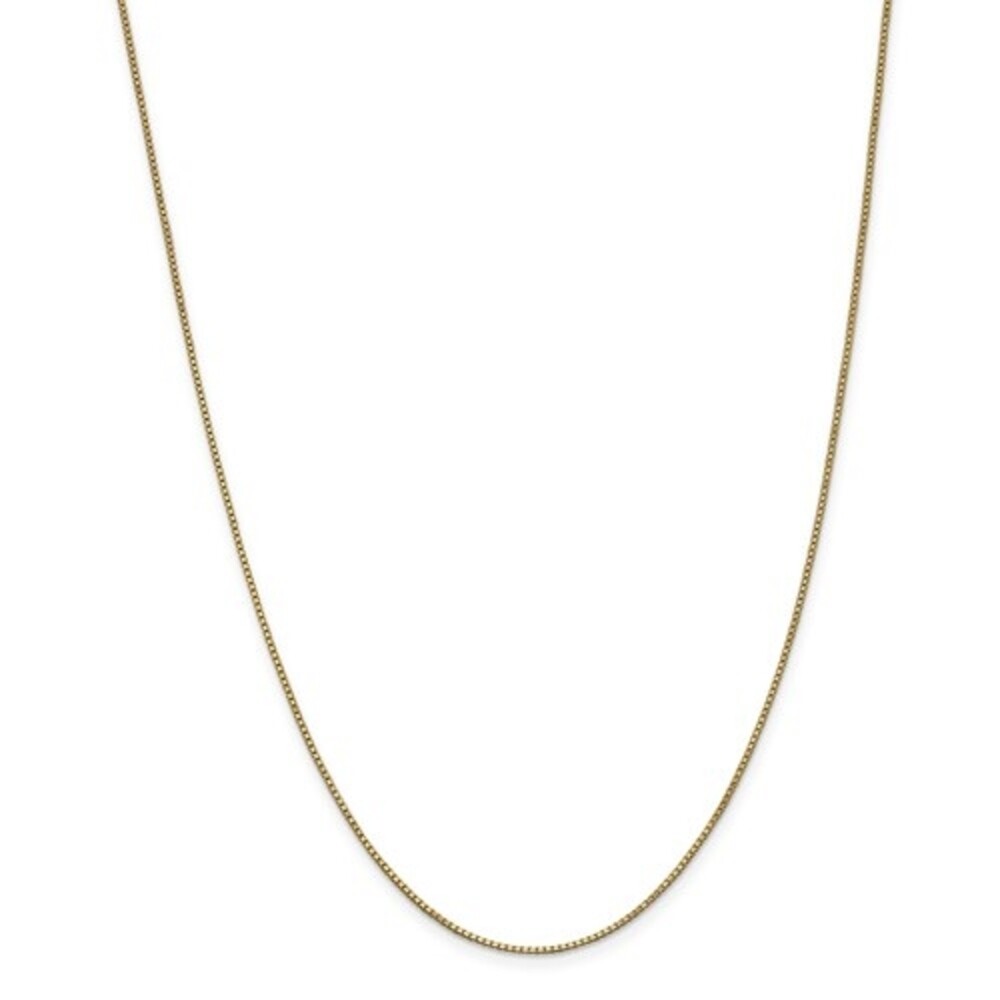 Pre-owned Superdealsforeverything Real 14kt Yellow Gold 1mm Box Chain; 18 Inch; Lobster Clasp