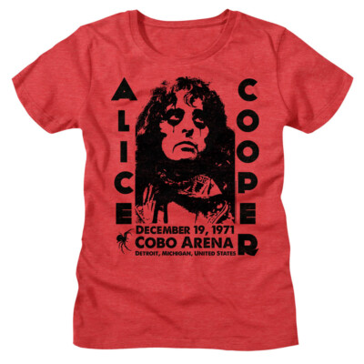 Pre-Sell Alice Cooper Rock Music Licensed Ladies Women's T-Shirt