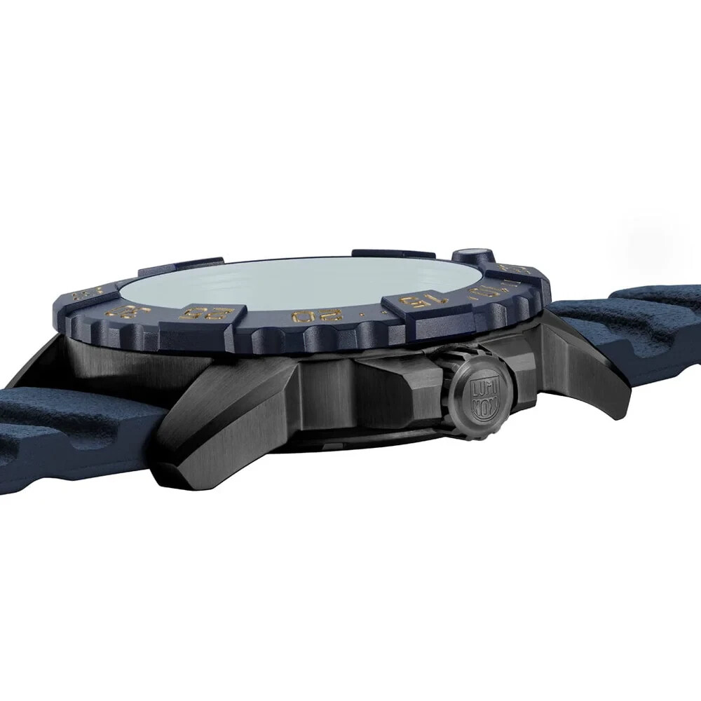 Pre-owned Luminox Navy Seal Foundation Back To The Blue Military Watch 45mm Xs.3255.cb.ns