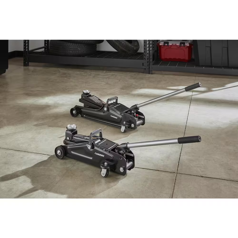 Husky 2-Ton Hydraulic Trolley Floor Jack Quick Lifting Tool Vehicle Heavy Duty