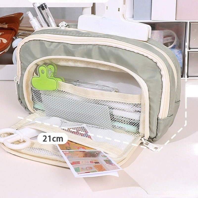 Korean Aesthetic Stationery Holder Bag Pen Case Pencil Bag School Cases