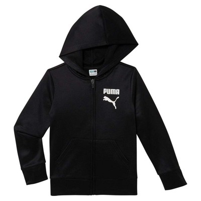 

Puma Splatter Pack Zip Up Hoodie Youth Boy Black Повседневная верхняя одежда 85899901, Черный