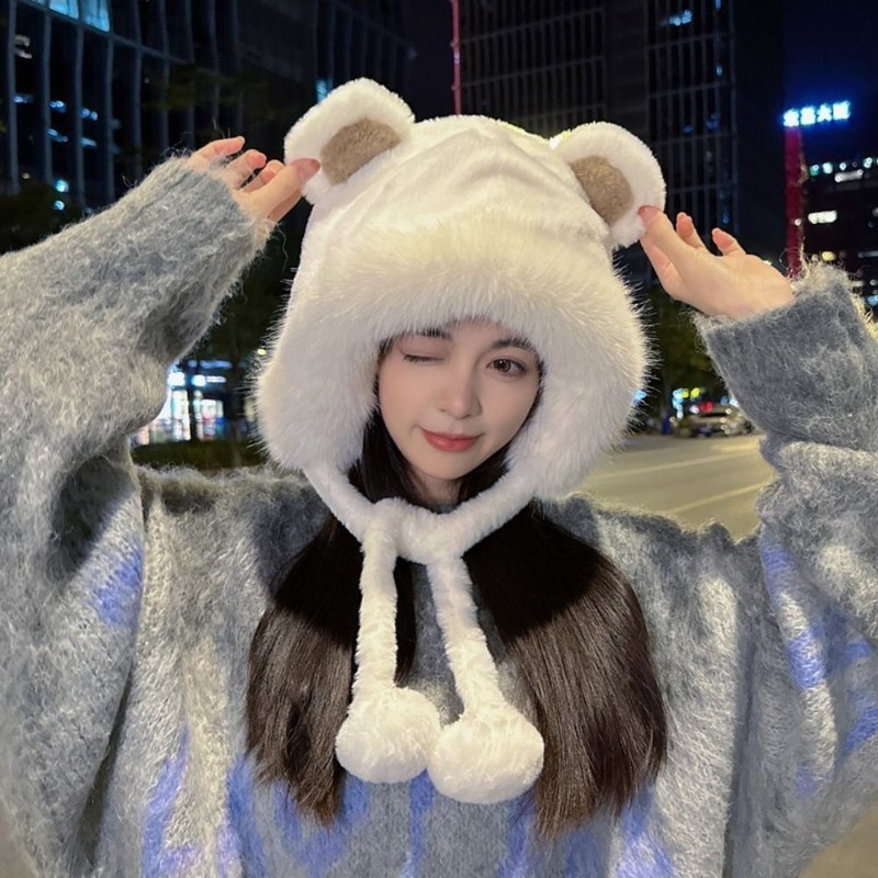 Fashion Bucket Hat Velvet Winter Hat  Women