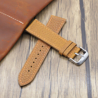 Genuine Leather Watch Strap Vintage Thick Two-piece Band 18mm 20mm 22mm 24mm USA