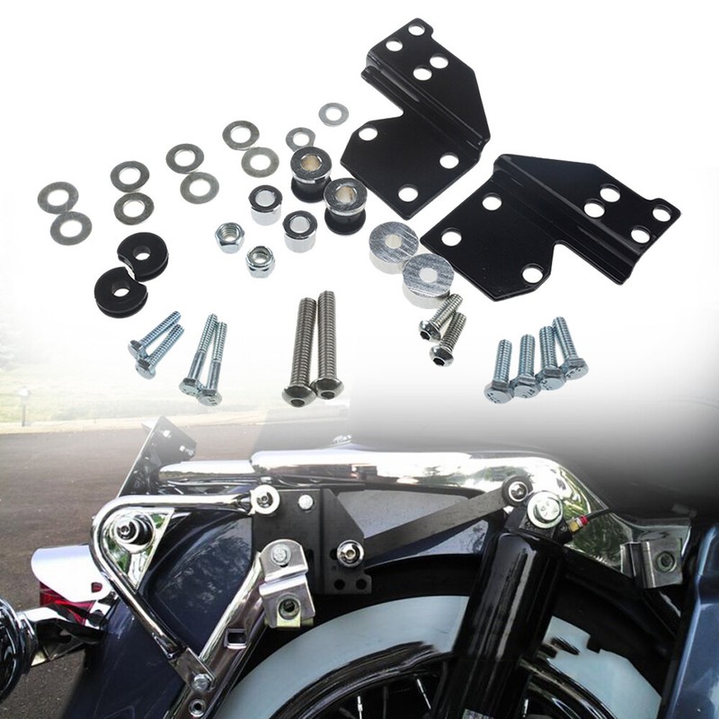 Quick Detach Sissy Bar Tour Pack Mount Rack Docking Kit For Harley