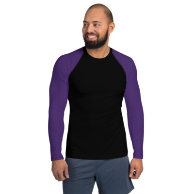 NEW MMA Enigma Purple Sleeve Men's Rash Guard