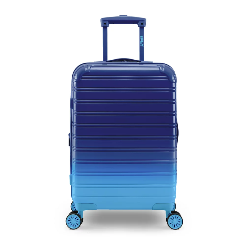 Hardside Fibertech Carry On Luggage 20" Sunny Sky Travel Suitcase Spinner