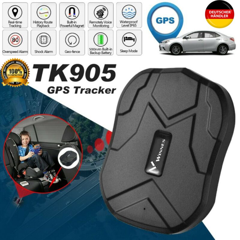 Winnes Tk905 Gps Tracker FÃ¼R Kfz Auto Wasserdicht Echtzeit Magnet Lokalisierung