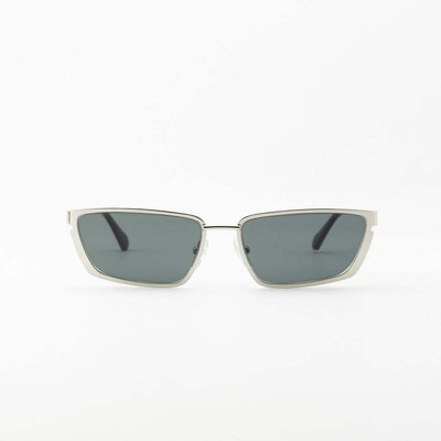 Pre-owned Off-white Oeri119s24met0017207 Richfield Silver Sunglasses In Gray