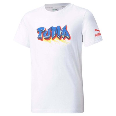 Повседневные топы Puma Street Art Graphic Crew Neck Youth Boys Size L 531831-02