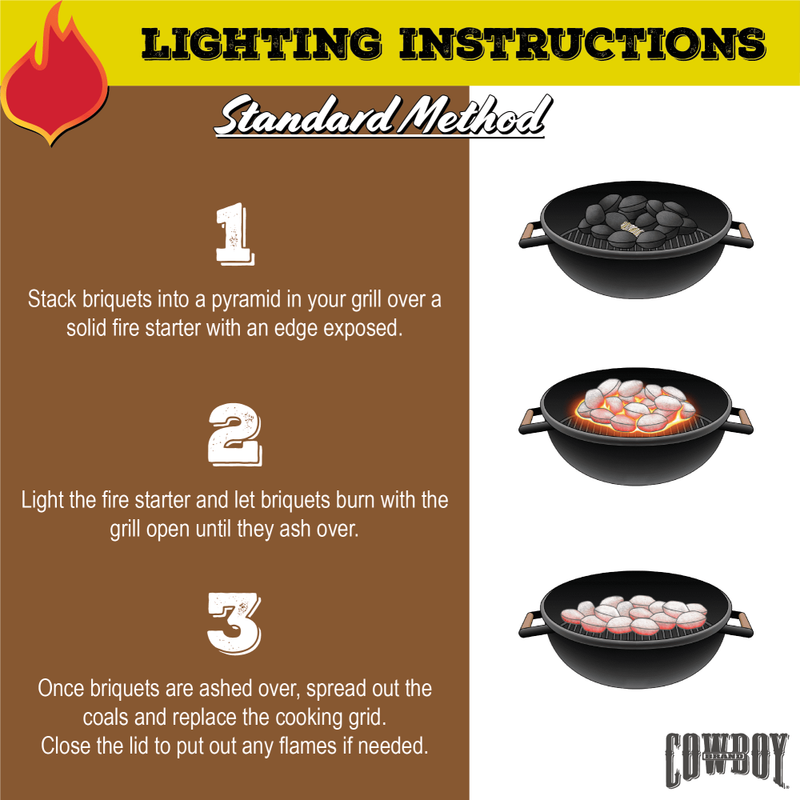 Cowboy Hardwood Charcoal Briquets, 20 Pounds Each (Pack of 2)