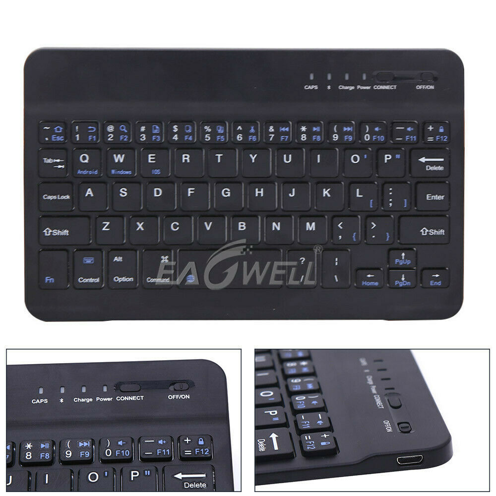 Universal Wireless Keyboard Powerful Slim For 7