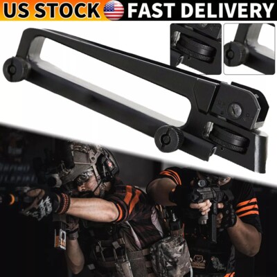 Metal Carry Handle Rear Sight Mount Removable Adjust Low Profile Mount In Box US