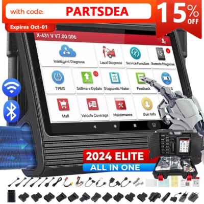 2024 LAUNCH X431 Pros V + Elite Bidirectional Car Diagnostic Scanner Key Coding