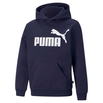 

Пуловер с капюшоном и логотипом Puma Ess для мальчиков, синяя повседневная верхняя одежда 58696506, Синий