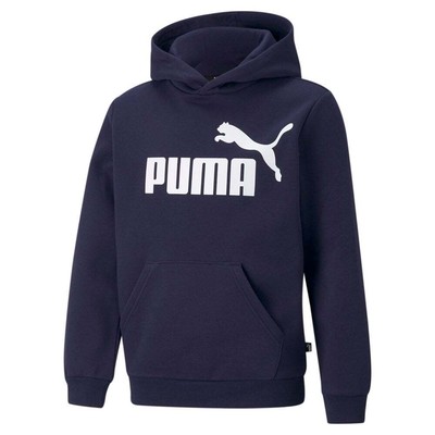 Пуловер с капюшоном и логотипом Puma Ess для мальчиков, синяя повседневная верхняя одежда 58696506