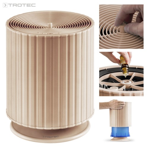 TROTEC Design Luchtbevochtiger B 24 E | Aromafunctie | Luchtreiniger Bevochtiger