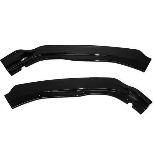 3pc For 2018 2019 Honda Accord JDM Gloss Black Front Bumper Lip Spoiler Splitter