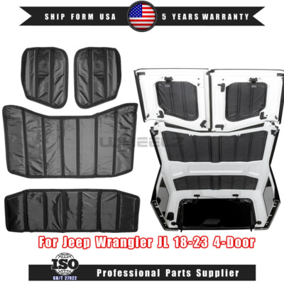 Roof Headliner Sound Deadener Heat Insulation Cotton For Jeep Wrangler 2018+ JL